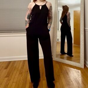 Elegant Black Jumpsuit with pockets for tall girls